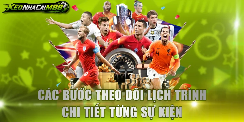 Các bước theo dõi lịch trình chi tiết từng sự kiện
