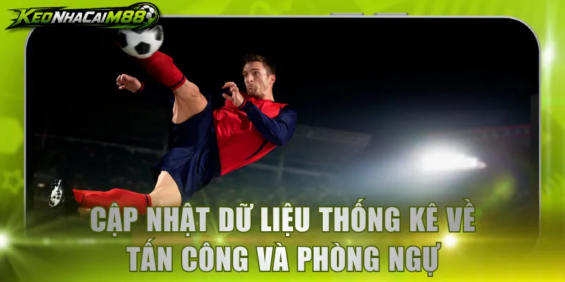 Cập nhật dữ liệu thống kê về tấn công và phòng ngự