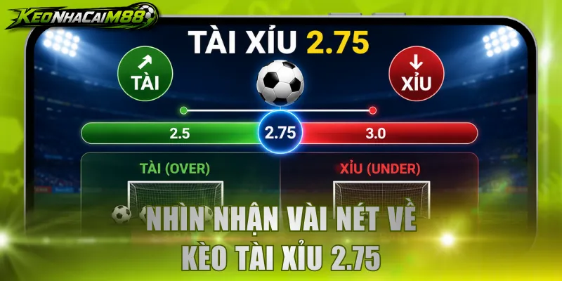 Nhìn nhận vài nét về kèo Tài Xỉu 2.75