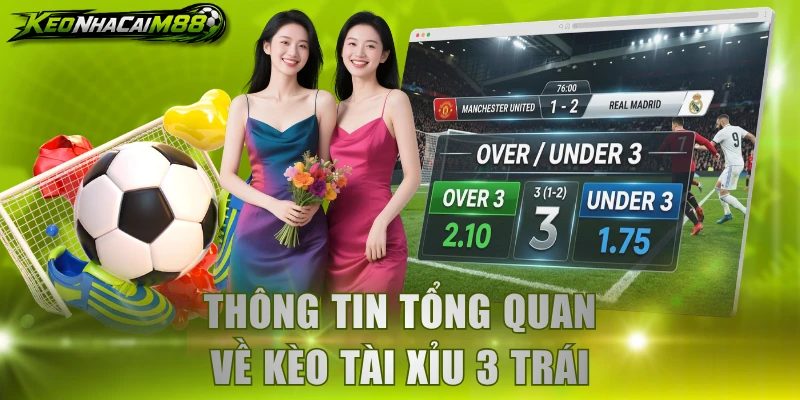 Thông tin tổng quan về kèo tài xỉu 3 trái