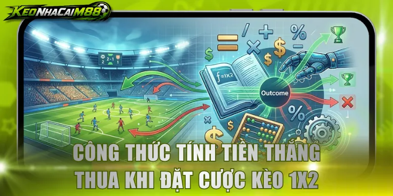Tìm hiểu công thức tính tiền thắng thua khi đặt cược kèo 1x2